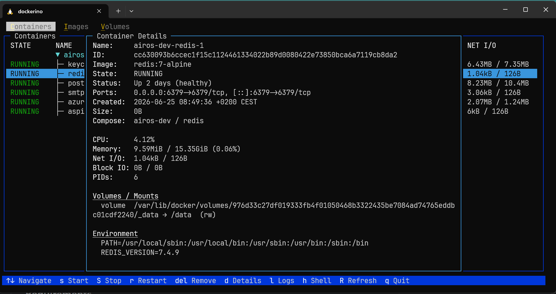 Dockerino screenshot